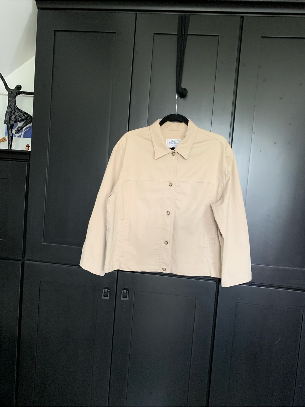 Tilley Beige Button-Front Women's Oversized Travel Jacket